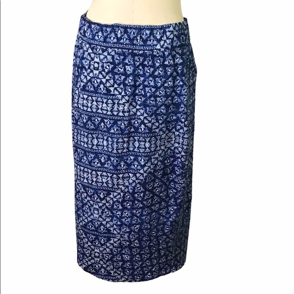 DKNY Jeans Faux Wrap  Skirt L , EUC - Picture 1 of 4